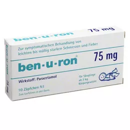 BEN-U-RON czopki 75 mg, 10 szt