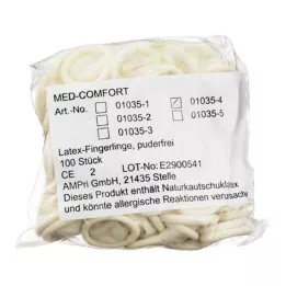FINGERLING Lateks OP Rozmiar 4, 100 sztuk