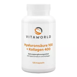 HYALURONSÄURE 100+Kolagen 400 kapsułek, 120 sztuk