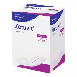 ZETUVIT Kompresy chłonne jałowe 10x10 cm, 25 szt