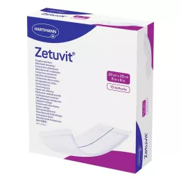 ZETUVIT Kompresy chłonne jałowe 20x20 cm, 15 szt