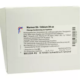 MARMOR D 6/Stibium D 6 aa ampułki 5X10 ml