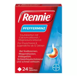 RENNIE Tabletki do żucia, 24 szt