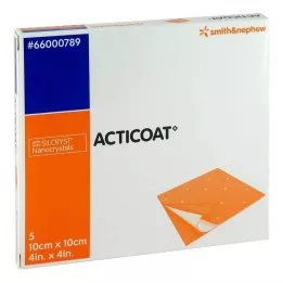 ACTICOAT 10x10 cm opatrunek przeciwbakteryjny na rany, 5 szt