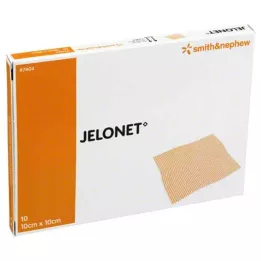 JELONET Gaza parafinowa 10x10 cm jałowa, 10 szt