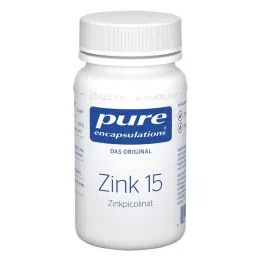 PURE ENCAPSULATIONS Cynk 15 Kapsułki pikolinianu cynku, 60 szt