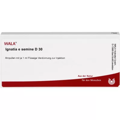 IGNATIA E semine D 30 ampułek, 10X1 ml IGNATIA E semine D 30 ampułek, 10X1 ml