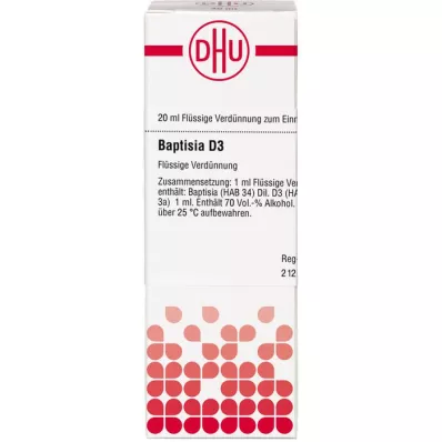 Baptisia D 3, 20 ml Baptisia D 3, 20 ml