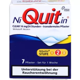 NIQUITIN Wyczyść 14 mg nawierzchnia transdermalna, 7 szt