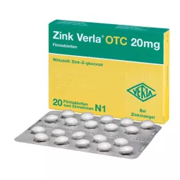 ZINK VERLA OTC 20 mg tabletki powlekane, 20 szt