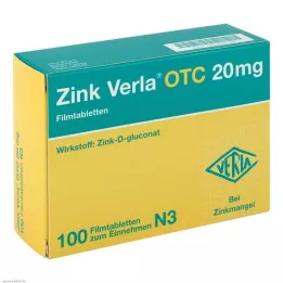 ZINK VERLA OTC 20 mg tabletki powlekane, 100 szt