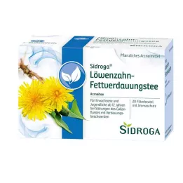 SIDROGA Torebki filtrujące do herbaty z mniszka lekarskiego, 20X1,5 g
