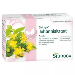 SIDROGA Torebki filtracyjne z herbatą z dziurawca, 20 x 1,75 g