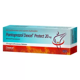 PANTOPRAZOL Dexcel Protect 20 mg tabletki dojelitowe, 14 szt