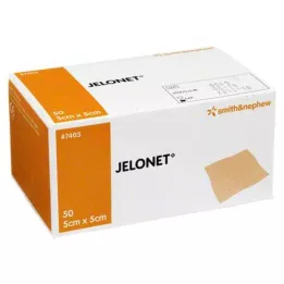JELONET Gaza parafinowa 5x5cm sterylna, opakowanie typu peel, 50 szt