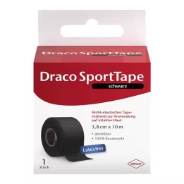 DRACO TAPEVERBAND 3,8 cmx10 m czarny, 1 sztuka