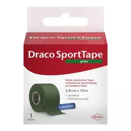 DRACO TAPEVERBAND 3,8 cmx10 m zielony, 1 szt