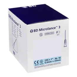 BD MICROLANCE Kaniula 23 G 1 0,6x25 mm, 100 szt