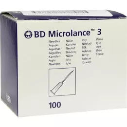 BD MICROLANCE Kaniula 26 G 1/2 Izol.0,45x13 mm, 100 szt