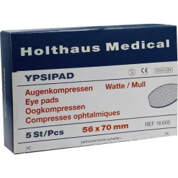 AUGENKOMPRESSEN Ypsipad 56x70 mm sterylny, 5 szt