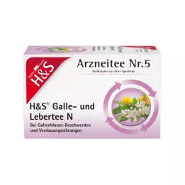 H&amp;S Herbata z żółcią i wątrobą N Filtry w torebkach, 20 x 2,0 g