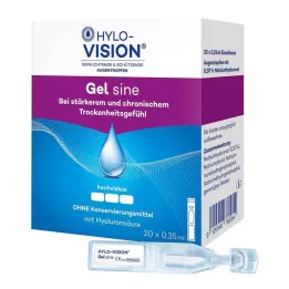 HYLO-VISION Pipety żelowe sinusoidalne jednodawkowe, 20X0,35 ml
