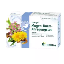 SIDROGA Torebki filtrujące do herbaty pobudzającej układ pokarmowy, 20 x 2,0 g