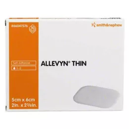 ALLEVYN Cienki opatrunek na rany 5x6 cm, 10 szt