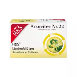 H&amp;S Torebki filtrujące do herbaty z kwiatów lipy, 20 x 1,8 g