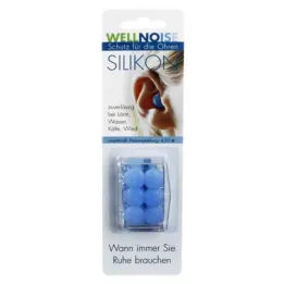 WELLNOISE Zatyczki do uszu niebieskie blister, 3X2 szt