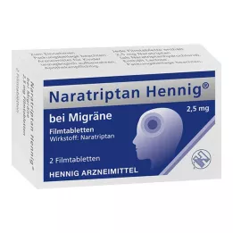 NARATRIPTAN Hennig na migrenę 2,5 mg tabletki powlekane, 2 szt