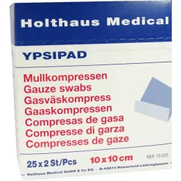 MULLKOMPRESSEN Ypsipad 10x10 cm sterylny 8-warstwowy, 25X2 szt
