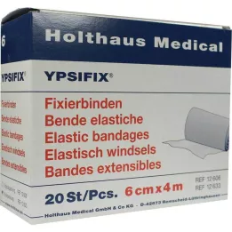 FIXIERBINDE Ypsifix guma 6 cm x 4 m luźna, 20 szt