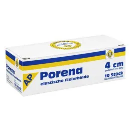 Bandaż elastyczny z gazy Porena 4cm bez wiolonczeli biały, 10 sztuk