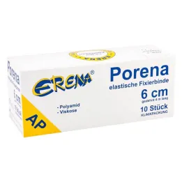 Bandaż elastyczny z gazy Porena 6cm bez wiolonczeli biały, 10 sztuk