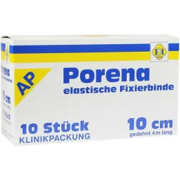 Bandaż elastyczny z gazy Porena 10cm bez wiolonczeli biały, 10 sztuk