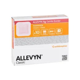 Bandaż Allevyn Ag Gentle Border 7,5x7,5 cm, 10 szt
