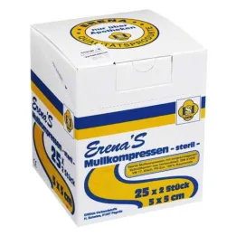 Erena sterylny kompres z gazy 5x5cm, 25x2 sztuki