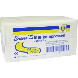 Kompres z gazy niesterylny Erena 7,5, 100 sztuk
