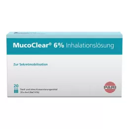 MUCOCLEAR 6% roztwór inhalacyjny NaCl, 20X4 ml