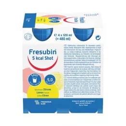 FRESUBIN 5 kcal SHOT Roztwór cytrynowy, 4X120 ml