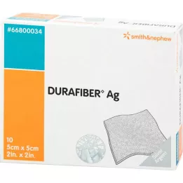 DURAFIBER Bandaż Ag 5x5 cm, 10 szt