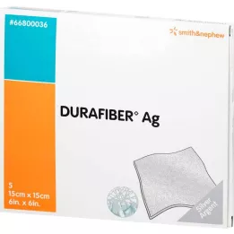 DURAFIBER Bandaż Ag 15x15 cm, 5 szt