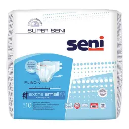 SUPER SENI Majtki na nietrzymanie moczu rozmiar XS, 10 sztuk