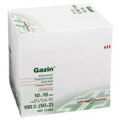 GAZIN Gaza komp.10x10 cm jałowa 8-warstwowa, 50X2 szt GAZIN Gaza komp.10x10 cm jałowa 8-warstwowa, 50X2 szt