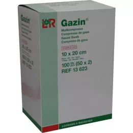 GAZIN Gaza komp.10x20 cm jałowa 8-warstwowa, 50X2 szt