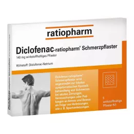 DICLOFENAC-plastry przeciwbólowe ratiopharm 5 szt