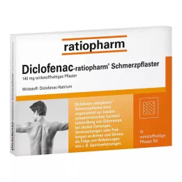 DICLOFENAC-plastry przeciwbólowe ratiopharm 10 szt