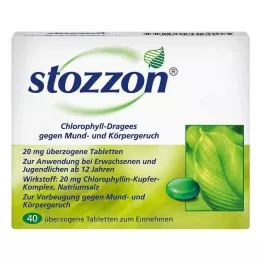 STOZZON Tabletki powlekane chlorofilem, 40 szt