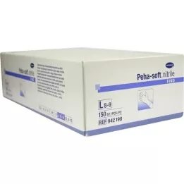 PEHA-SOFT nitryl fino Untert.Hands.unsteril pf L, 150 szt